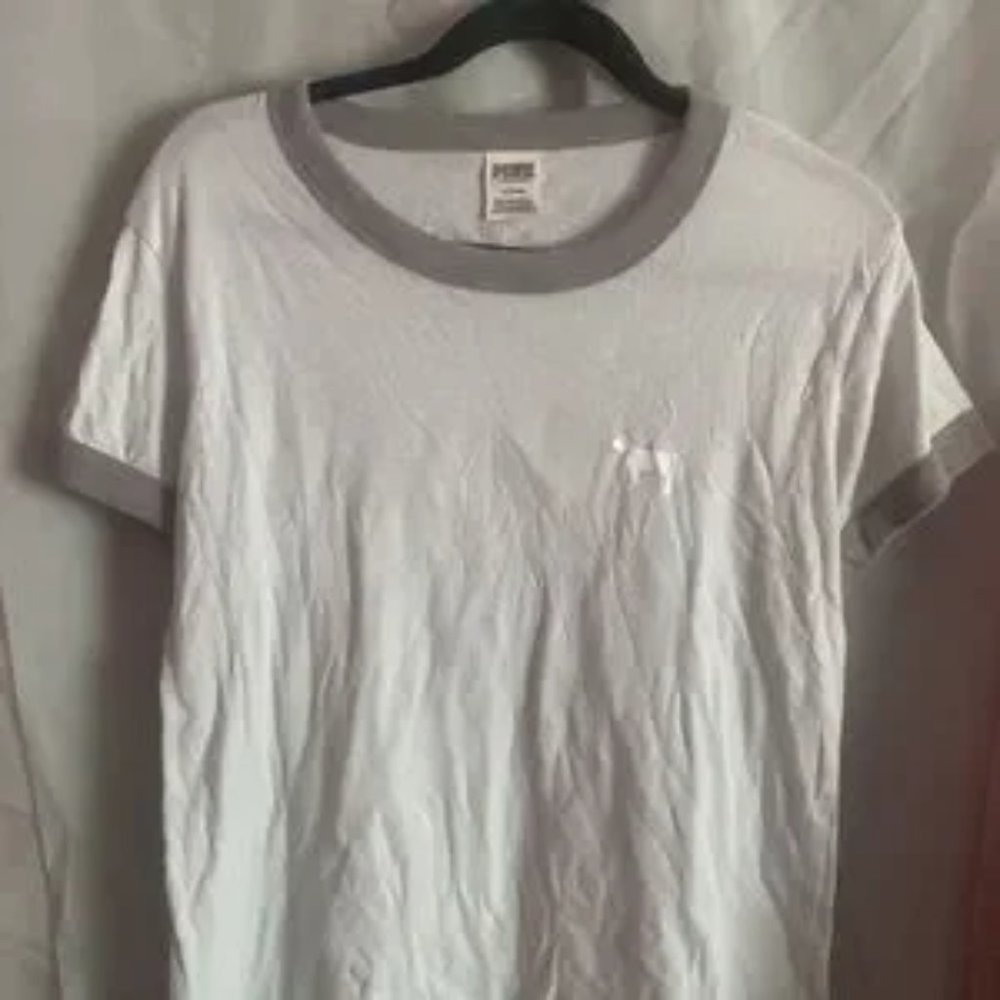 VS Pink Ringer Tee Medium - Picture 2 of 4